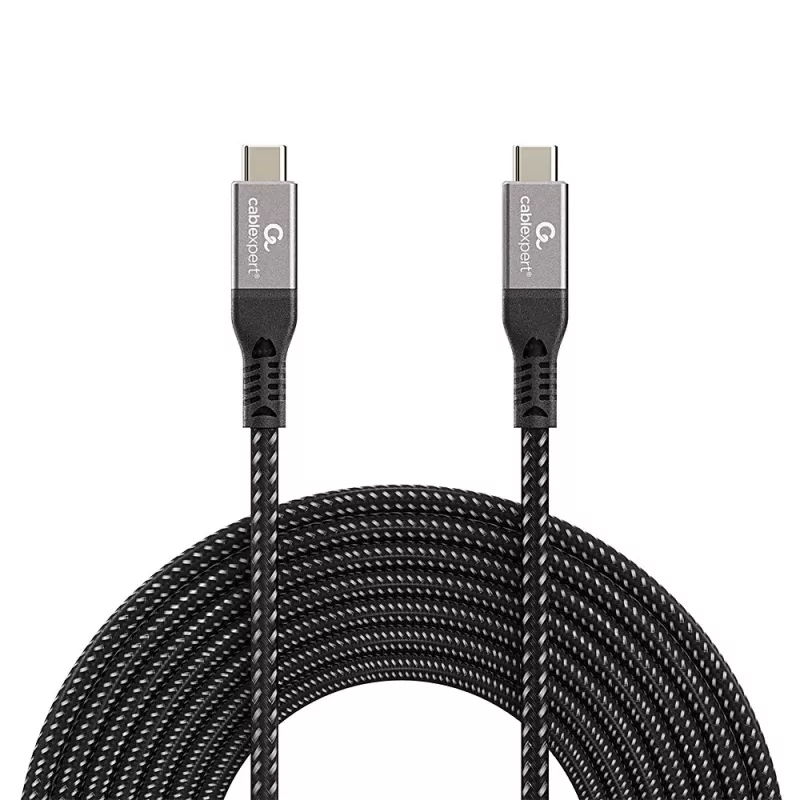 USB-C uz USB-C kabelis GEMBIRD CCBP-USB4-CMCM240 1,5 m, USB4 Gen 3x2, 40 Gbit/s, 240 W, melns