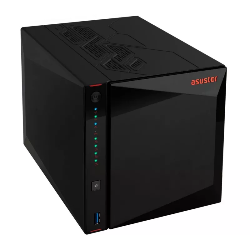 Asustor AS5404T NAS/krātuves serveris Intel® Celeron® N5105 4 GB DDR4 0 TB ADM Melns