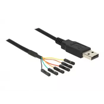 DeLOCK USB kabelis 1,8 m USB2.0-A/TTL 6 kontaktu melns