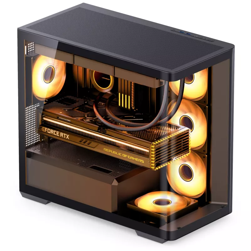 Datora korpuss Jonsbo D300 ATX melns