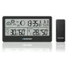 Laika stacija BLAUPUNKT WS20BK — iekštelpu/āra temperatūras un mitruma displejs, melna, 1 sensors, LCD, darbināma ar baterijām