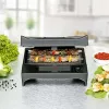 Sviestmaižu automāts Rommelsbacher SWG 700 – kompakta 3-in-1 elektriskā prese ar 3 maināmām plāksnēm (sviestmaižu, Beļģijas vafeļu, grila), nerūsējošā tērauda detaļām