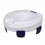 Tualetes poda paaugstinājums HERDEGEN Sahag 580540 zils balts apaļš 410×420×110 mm polipropilēns, maks. slodze 185 kg