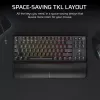 Corsair K70 CORE TKL tastatūra spēlēm USB + RF bezvadu + Bluetooth QWERTZ vācu melna