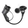 Auto lādētāja adapteris Extralink BS-EVSC004 uz BS-EVP001-L32A 240V melns