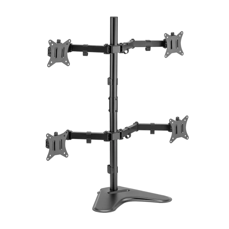 LCD kronšteins SBOX LCD-F048-2 17–32 collu displejiem, atbalsta 4×9 kg, VESA 100×100