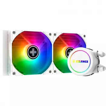 Universāls šķidruma dzesētājs XILENCE Performance A+ XC974 — 240mm radiators, 300W TDP, balta, ARGB