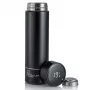 Extralink Smart Travel Mug Melns, termiskais termokrūze ar LED displeju