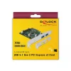 Delock PCI Express x4 karte ar 2 x ārējiem USB 3.1 Gen 2 Type-A ligzdām (90298)