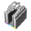Gaisa dzesētājs DeepCool AK620 Digital SE balta — divi 120 mm ventilatori, 6 siltuma caurules, PWM, LGA 1700 atbalsts, iebūvēts displejs