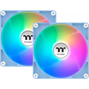 Thermaltake CT120 Reverse ARGB 120 mm korpusa ventilatori, Hortenzijas zils, 2 komplektā