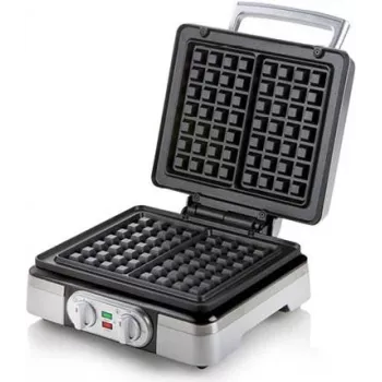 Domo DO9149W 2Waffel(n) 1400W sudraba vafeļu automāts (DO9149W)