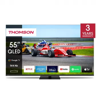 Thomson Q70 sērijas 55QG7C14 televizors 139,7 cm (55 inch) 4K Ultra HD Smart TV Wi-Fi Melns 350 cd/m²