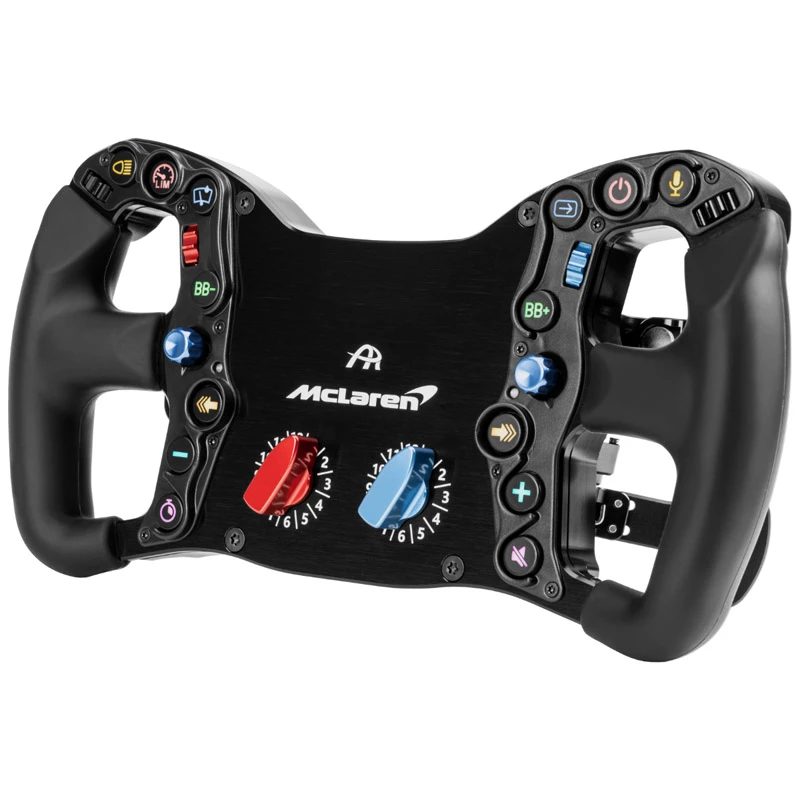 Sacensību stūre Ascher Racing McLaren Artura Pro‑SC — tauriņveida ātrās atlaišanas mehānisms