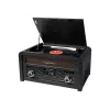 Skaņuplašu atskaņotājs muse MT-115 W — melns/zelts, 33-45-78 RPM, J formas skaņuplašu svira, rotējoša skaļuma poga, 240 V maiņstrāva