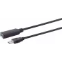 USB kabelis S/CONN 13-39085 15m USB 3.2 Gen 1 USB A melns