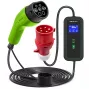 Qoltec Mobile EV Car Charger Adjustable 2in1 Type2 | 11kW | CEE 5 PIN | LCD | 3 phases | Portable | Wallbox | 5m
