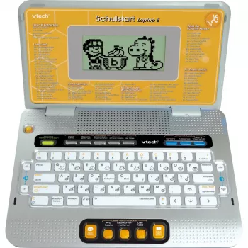 Izglītojošs portatīvais dators VTech Schulstart Laptop E bērniem vecumā no 6 līdz 8 gadiem, sudrabains, interaktīva mācību rotaļlieta