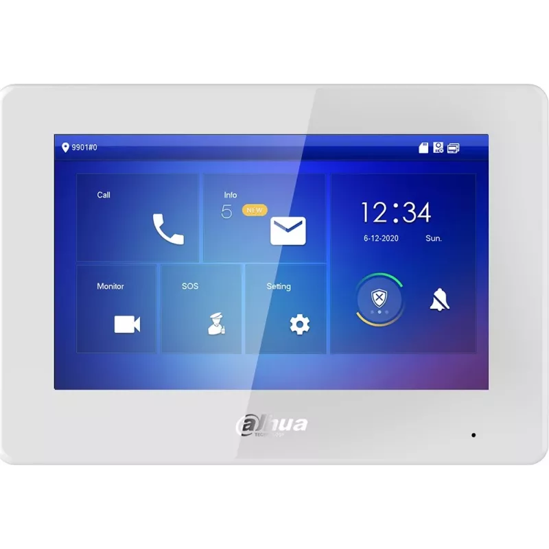LCD monitors 7 collu IP Wi-Fi durvju telefons DAHUA VTH5422HW-W