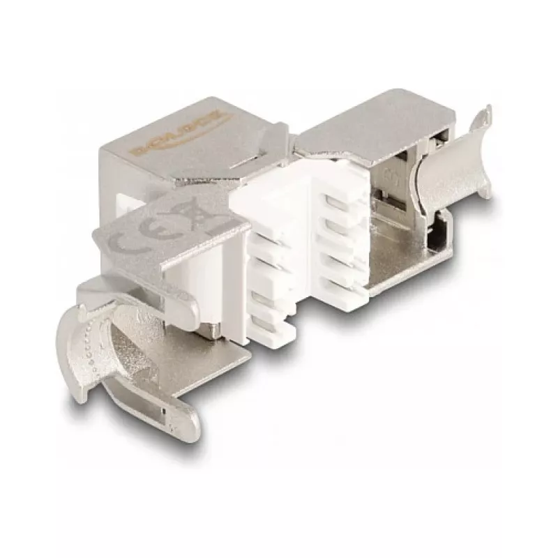 DeLOCK Keystone modulis RJ45 ligzda uz LSA Cat.6A bezinstrumenta ar sarkanu putekļu vāciņu