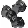 RAM Mounts RAP-365-224-1U trīs piesūcekņu pamats ar 1,5 collu (3,81 cm) lodi, 3,3 collu piesūcekņi