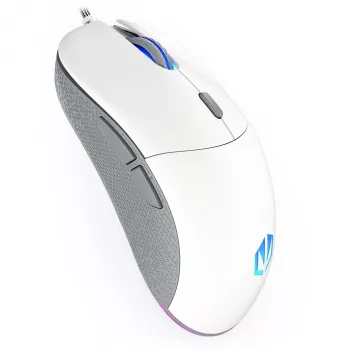 ENDORFY GEM Plus Onyx Balts pele Spēlēm Labās rokas USB Type-C Optiskā 19000 DPI