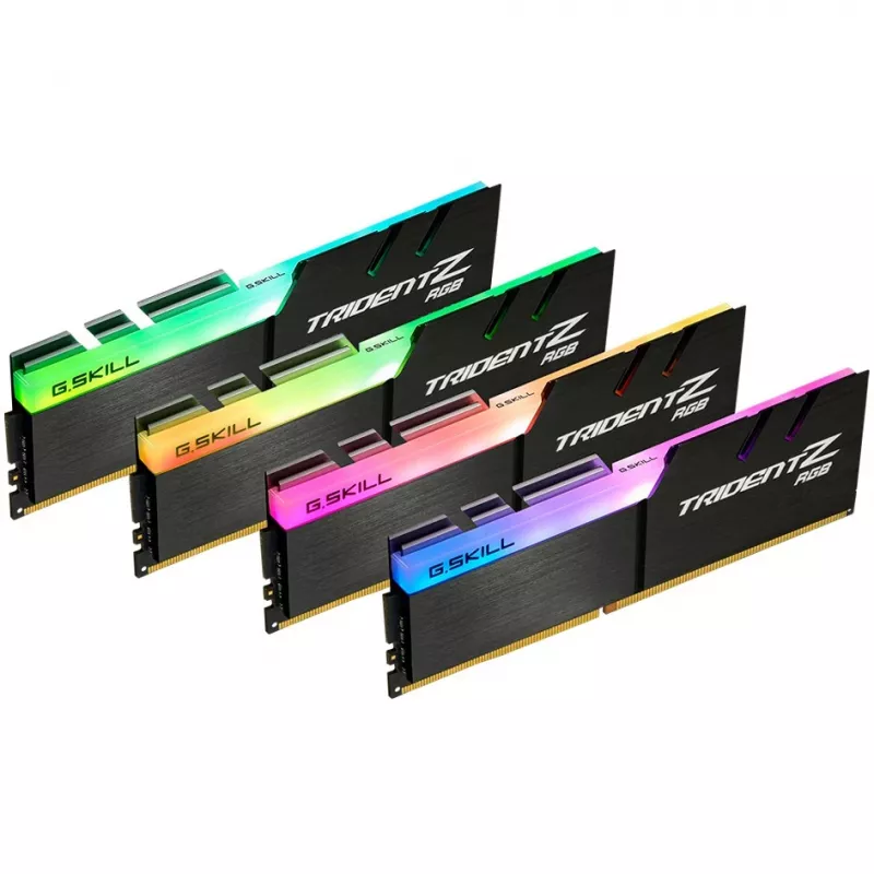 DIMM 32 GB DDR4-3600 (4x 8 GB) Quad-Kit, atmiņa melna, F4-3600C16Q-32GTZRC, Trident Z RGB, INTEL XMP