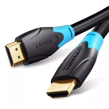 HDMI kabelis Vention AACBN 15 m, HDMI Type A to Type A, HDMI 2.0, 18 Gbit/s, ARC, apzeltīti kontakti, melns