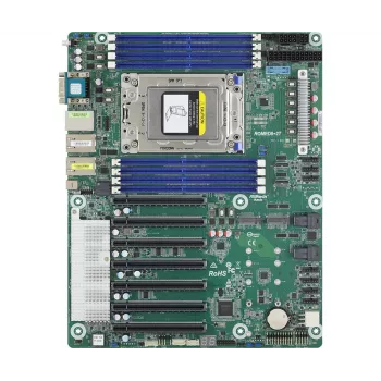 Mātesplate ASRock ROMED8-2T ATX priekš AMD EPYC LGA 4094, 8× DDR4 DIMM, astoņu kanālu, 2× M.2, 8× SATA III, 10GbE, 3× RJ‑45