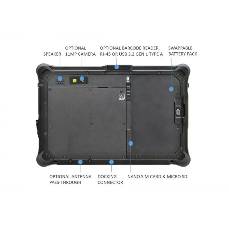 Planšetdators R8AA1 CI5-1230U 8 collu / 8GB / 128GB R8H1P1DEBBLX Durabook