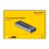 DeLOCK ārējais 5 Gbps USB centrmezgls ar 10 portiem + slēdzis
