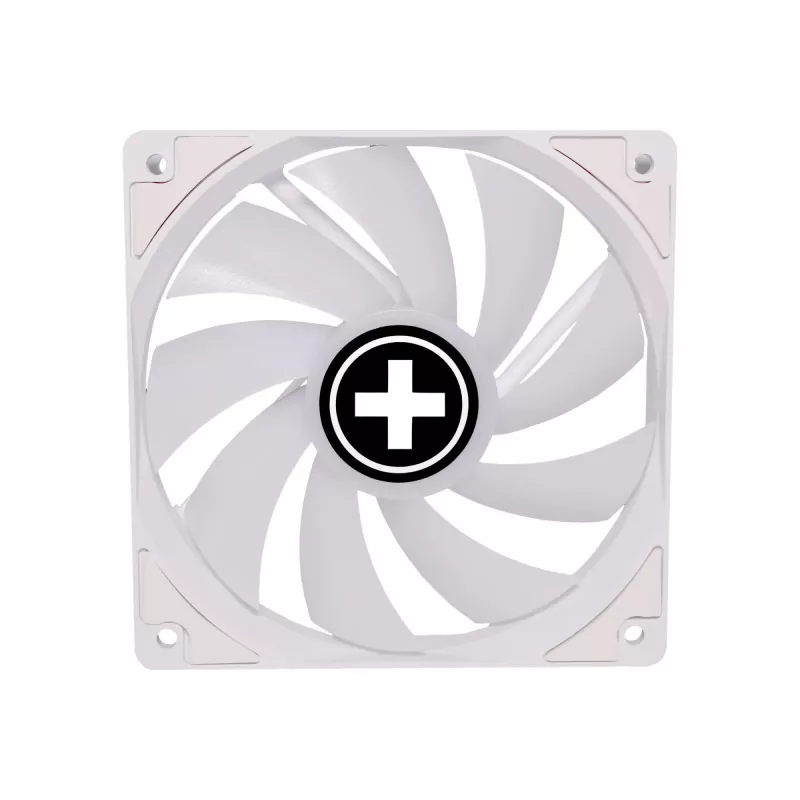 120 mm korpusa ventilators XILENCE Performance A+ XF064 ar šķidruma dinamisko gultni, 500–1500 RPM, balts