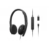 Lenovo 4XD1M45626 austiņas/headset ar vadu, galvas lente, USB Type-C, melnas