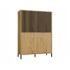 KAMARO 4DK plāns/GŁ ozols ARTISAN DISPLAY CABINET
