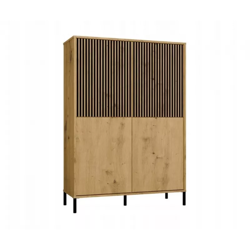 KAMARO 4DK plāns/GŁ ozols ARTISAN DISPLAY CABINET