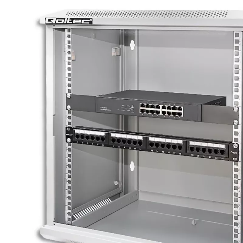 Rack cabinet QOLTEC 19-inch 12U model 54485 — tīkla/servera korpuss