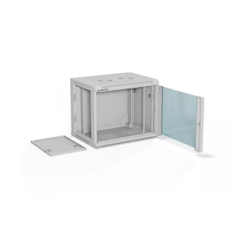 ALANTEC statīvais skapis 19 9U 600x450, pelēks PLAKANAIS IEPAKOJUMS