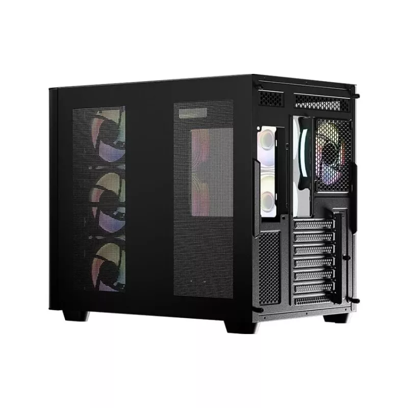 Datora korpuss LC-Power LC-8001B-ON Midi Tower, melns