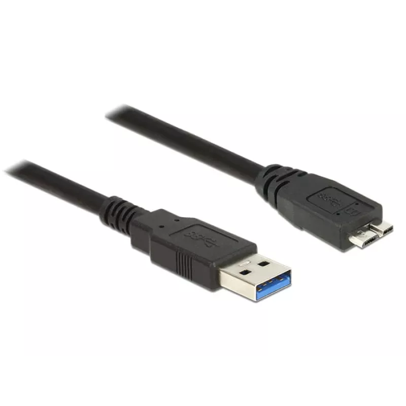 USB kabelis DeLOCK 85074 USB 3.2 Gen 1 2m USB A Micro-USB B Melns