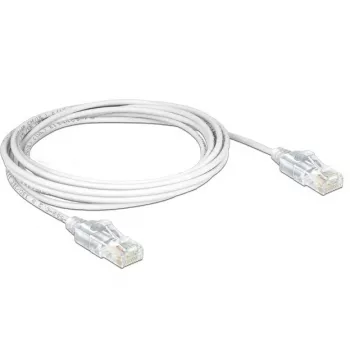 DeLOCK - komutācijas kabelis - RJ-45 (V) - RJ-45 (V) - 50cm - UTP - CAT 6 - Bez halogēniem - Balts (83780)