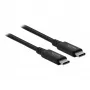 Delock - USB kabelis - USB-C (M) uz USB-C (M) - USB4 / Thunderbolt 3 / DisplayPort - 20 V - 5 A - 80 cm - atbalsta Power Delivery 3.0, atbalsta 8K 60 Hz (7680 x 4320), atbalsts