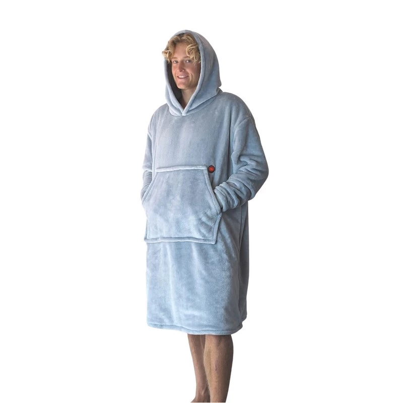 Glovii GU1G apsildāmais pončo ziemas sportam, aizsardzībai, unisex, poliesteris, pelēks