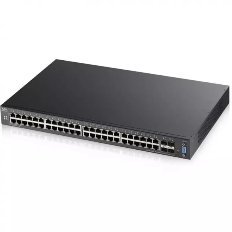 Zyxel XGS2210-52 pārvaldāms L2 Gigabit Ethernet (10/100/1000) 1U melns