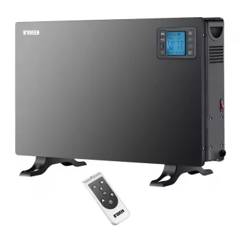Konvektora elektriskais telpu sildītājs NOVEEN CH7100 — 2000 W, 3 jaudas līmeņi, LCD, taimeris, tālvadība, melns
