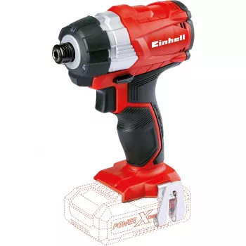 Profesionālā bezvada triecienatslēga TP-CI 18 Li Brushless -solo, 18 V (sarkana/melna, bez akumulatora un lādētāja)