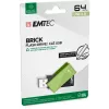 USB zibatmiņa Emtec C350 Brick 64 GB USB Type-A melna zaļa