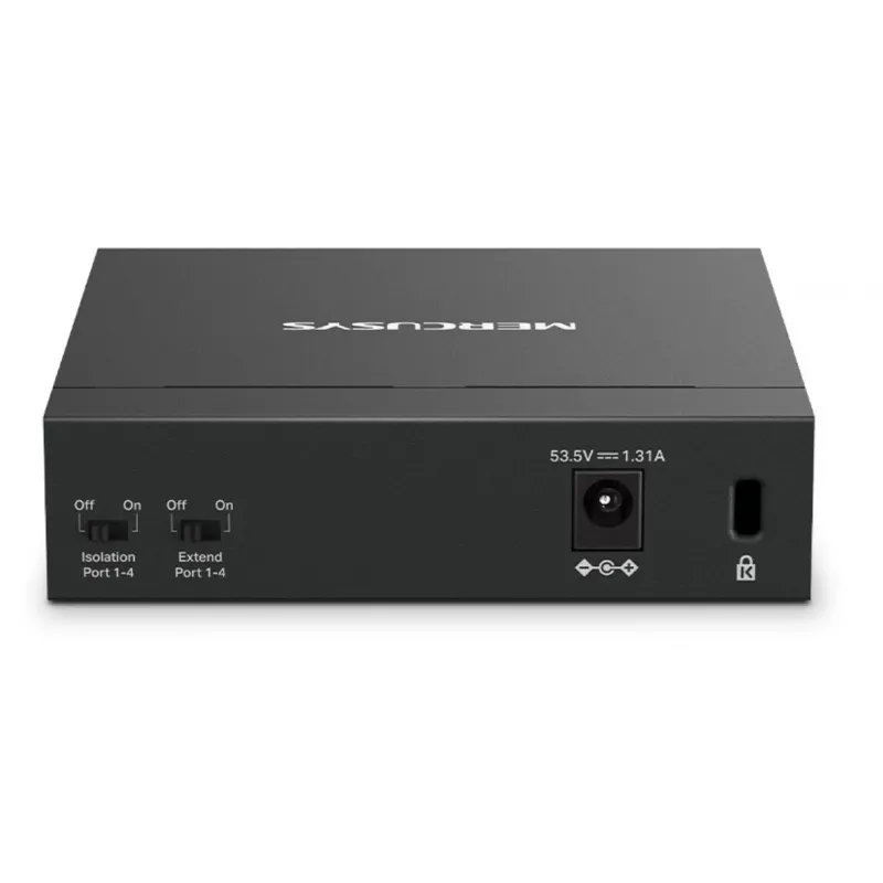 Mercusys 5 portu Gigabit darbvirsmas slēdzis ar 4 portu PoE+