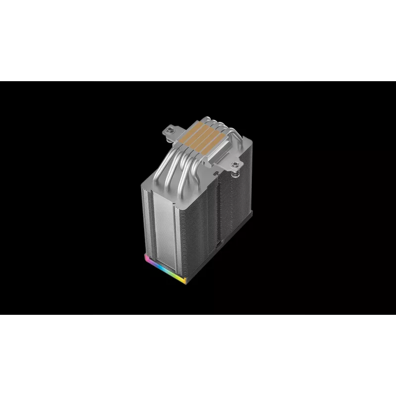 Dzesētājs DeepCool AK500S Digital SE — 120 mm ventilators, atbalsta LGA1700/AM5/AM4 un Intel LGA115x/1200 ligzdas, melns