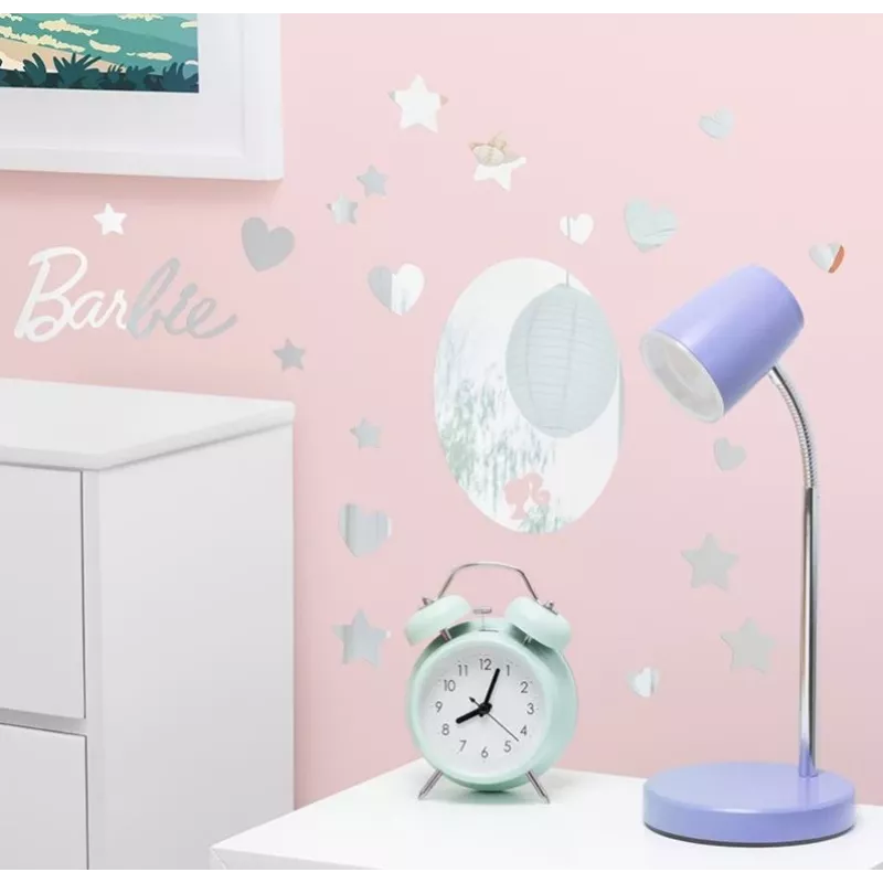 Spoguļa sienas uzlīme Paladone PP13751BR Barbie dizains – dekoratīva pašlīmējoša spoguļa uzlīme