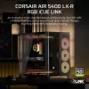 Corsair AIR 5400 LX-R RGB iCUE LINK Midi Tower Melns